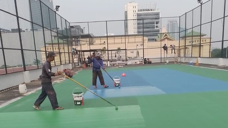 pengecatan-lapangan-tenis